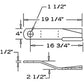 Rotary Cutter Blade Offset CW Lift fits Bush Hog 2512 3209 80A7829