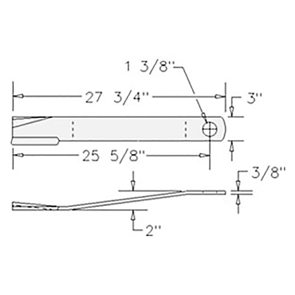 CCW Rotary Cutter Blade Fits Rhino Model: SE6 Replaces Part Number: 00772302
