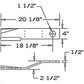 CCW Lift Rotary Cutter Blade Fits A960 SR15M TW120 TW60 1251371 80A8589 8589