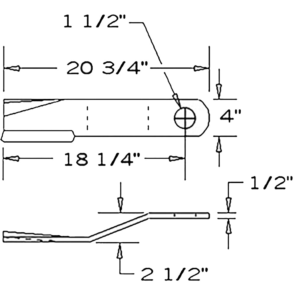 CCW Lift Rotary Cutter Blade Fits BUSH HOG Replaces 80A84324