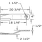 86664BH New CCW Lift Rotary Cutter Blade For Bush Hog 13368 3008 3214 3368