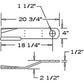 CCW Lift Rotary Cutter Blade Fits BUSH HOG Replaces 80A84324