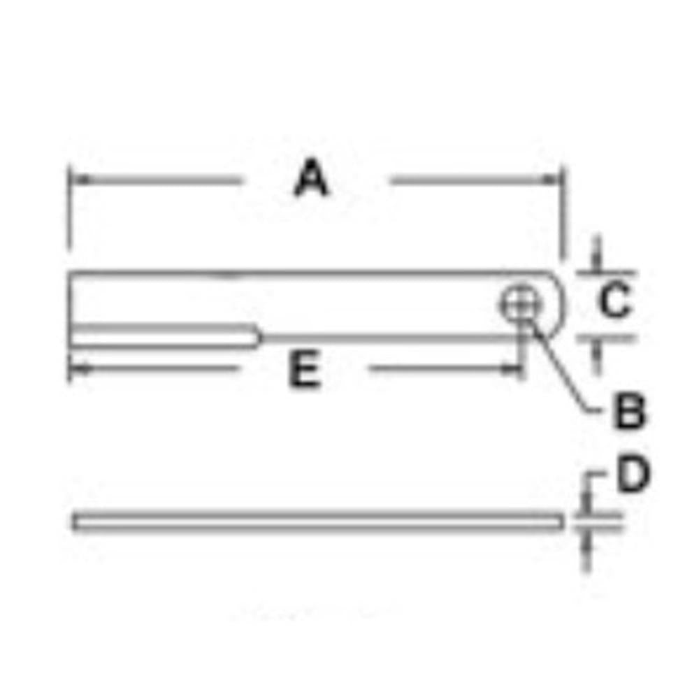 New Rotary Cutter Blade SM7557 for Bush Hog 1207, 1220, 1256, 1257, 1257R-2++