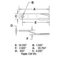 A-86665BH CW Lift Rotary Cutter Blade - Fits Bush Hog Rotary Cutter 13368 3008 +