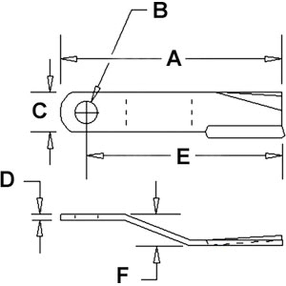 CW Lift Rotary Cutter Blade Fits BUSH HOG Replaces 80A84325