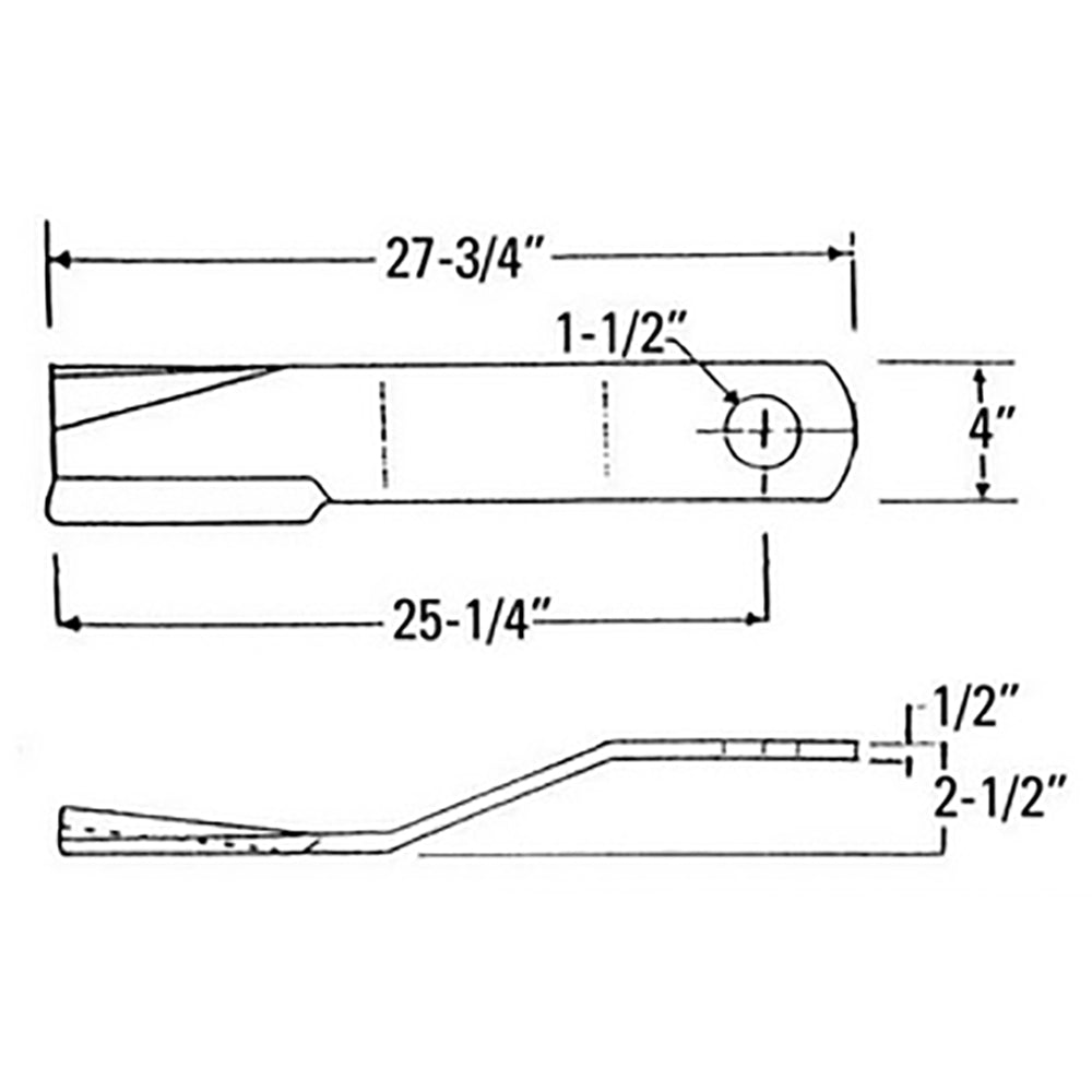 Qty 2: CCW Lift Rotary Cutter Blade Fits Schulte Replaces 401-015