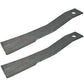 2 Bush Hog Blades 7556 7556BH For BH26 SQ172 SQ72-4 SQ720 206 256 1206 1256