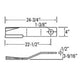 62-201-3F New Servis Blade Fits Rhino Rotary Cutter Models FLEX 15 +