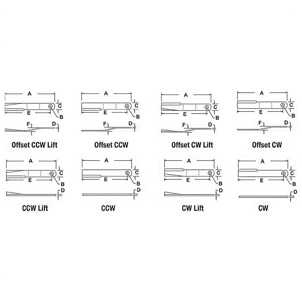 750787 New Lift Blade Fits Terrain King Rotary Cutter Models X5 TK15 +