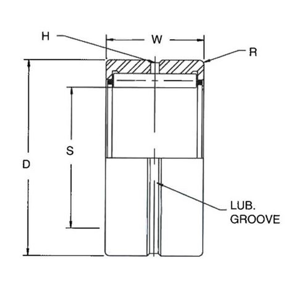 MR32N Tractor Heavy Duty Needle Roller Bearings Complete Assm w/o Inner Ring