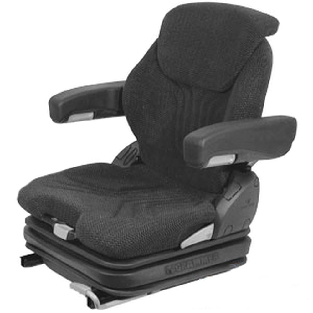 MSG75GGRC-ASSY Grammer Charcoal Cloth Low Profile Air Ride Seat w/ Arm Rests