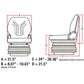 MSG95741BNC New Universal Brown Grammer Seat Assembly fits Several Models