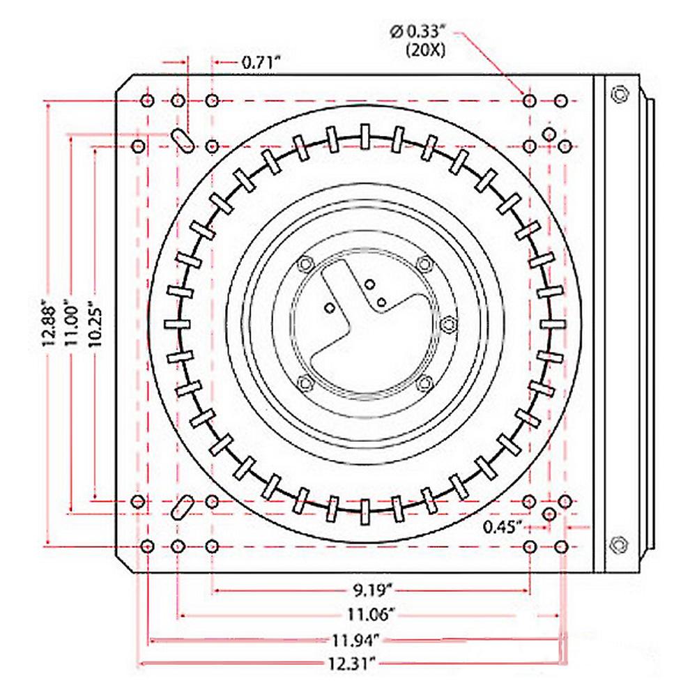 MSG95SK New Universal Complete Seat Swivel Kit Rotates 360 Degrees
