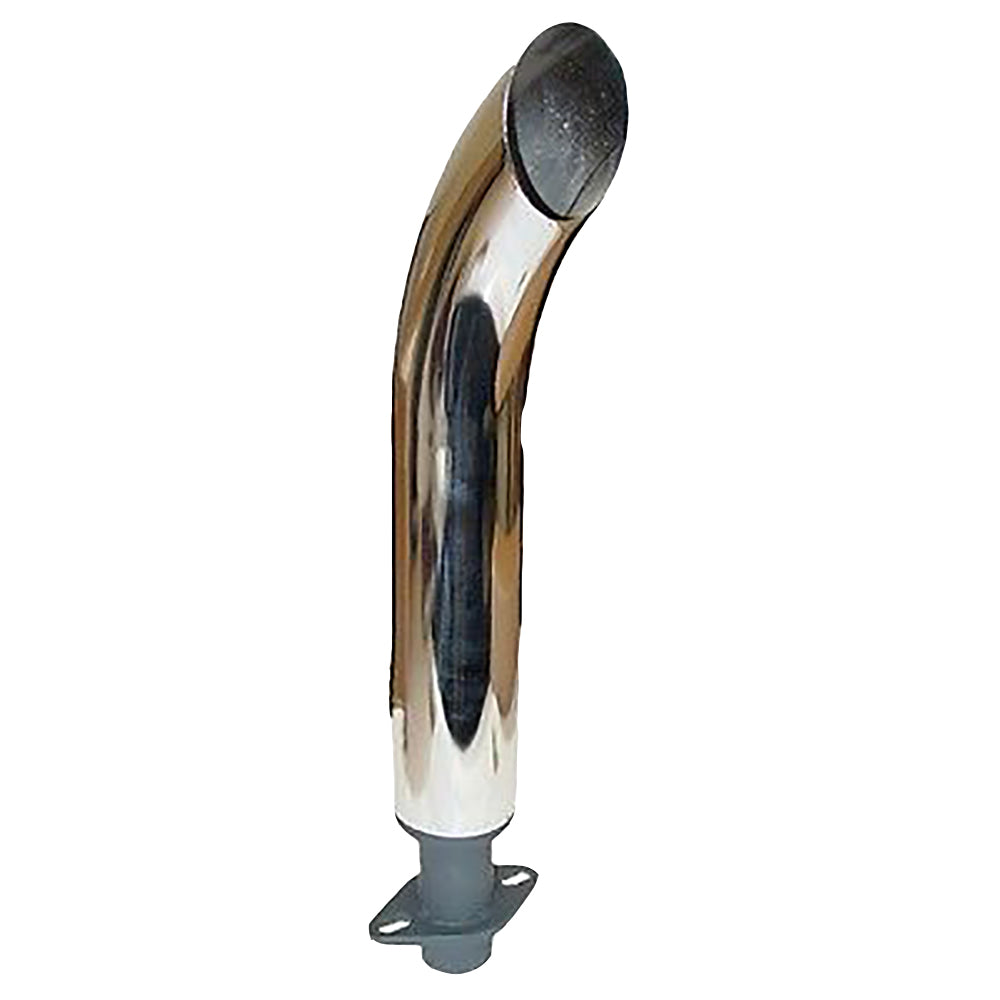 New Chrome Curved Exhaust Stack 20" Tall Fits John Deere Tractor 330 420 430 +