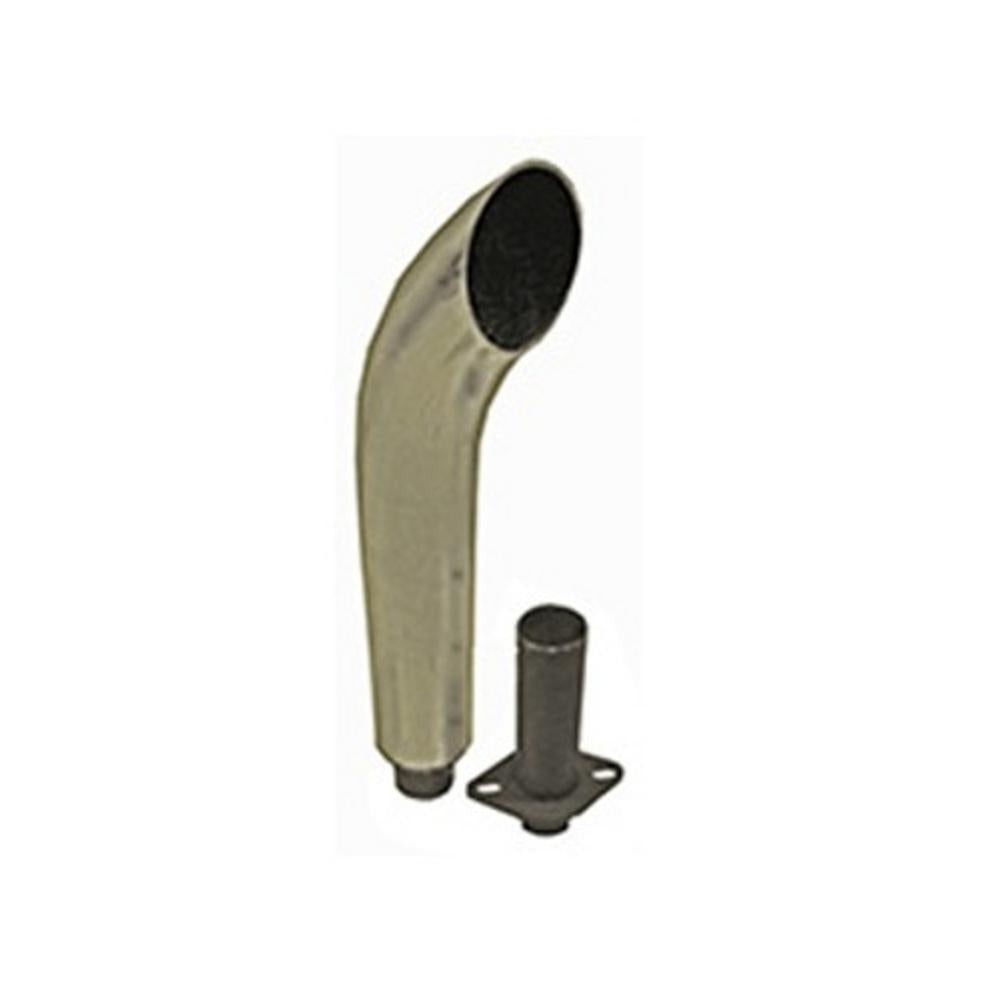 New Chrome Curved Exhaust Stack 20" Tall Fits John Deere Tractor 330 420 430 +