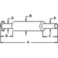 Muffler for Leyland and Nuffield 255 262 270 272 344 384 Tractors