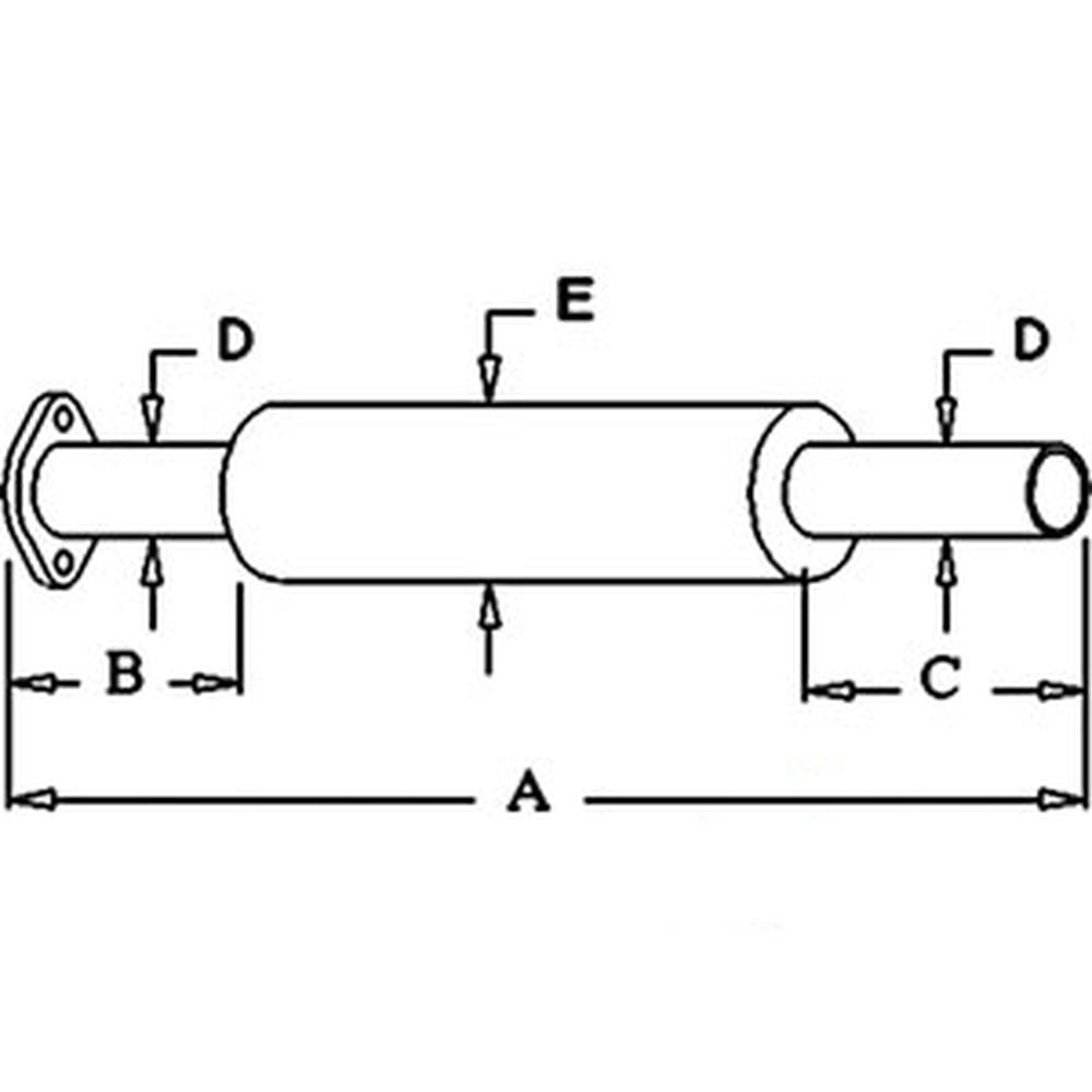 Muffler for Leyland and Nuffield 255 262 270 272 344 384 Tractors