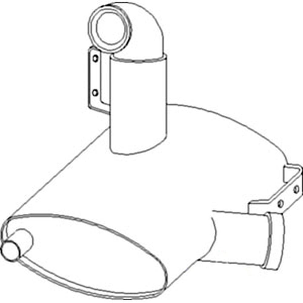 Fits John Deere Parts Muffler RE52086 4960, 4955 (10000>),4760, 4755 (10000>),45