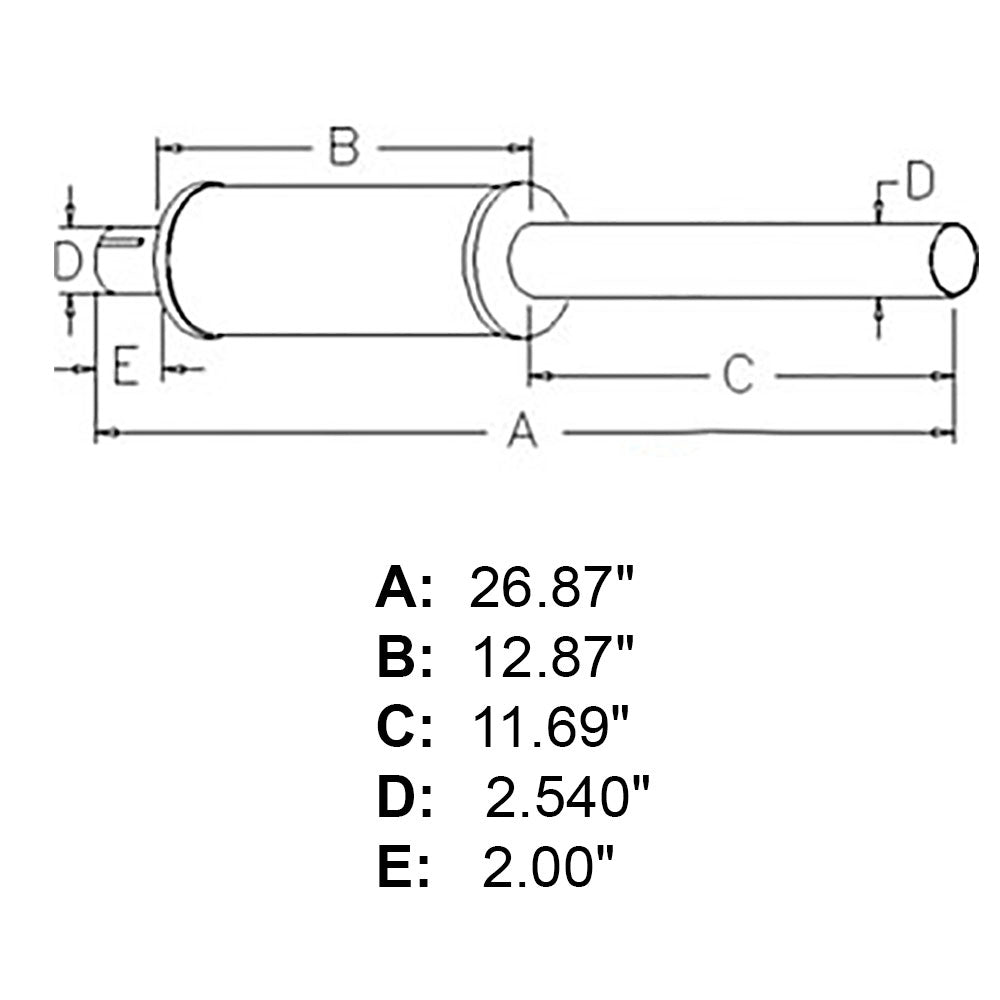 Muffler Fits Case IH Replaces 529372R1
