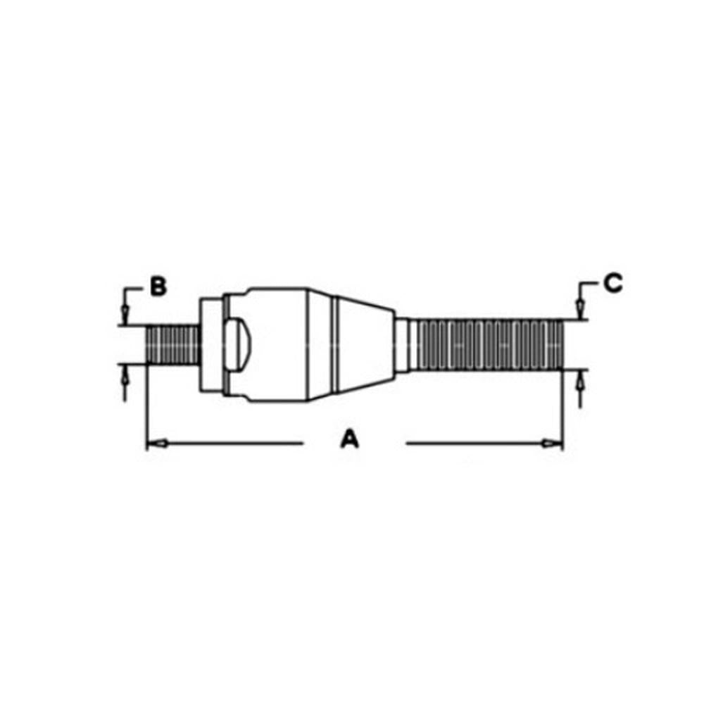 A-N14388 One (1) New LH Inner Tie Rod End Fits Case IH 5120, 5130, 5140