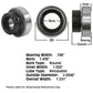 NPS107RRC Tractor Re-Lubri Fits CATable Spherical Ball Bearing w/ Collar FH71163