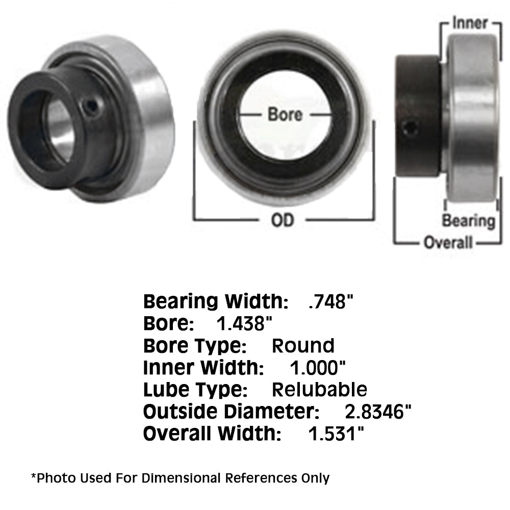 Bearing Fits Universal Products Models 041499 218584C91 3079 711-630 711630