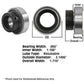 NPS109RRC Tractor Re-Lubri Fits CATable Spherical Ball Bearing With Collar