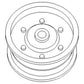 O3526CS Pulley for Flat Belt With Bushing Fits Case-IH Tractor Models