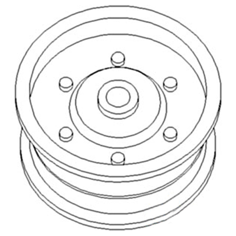 O3526CS Pulley for Flat Belt With Bushing Fits Case-IH Tractor Models