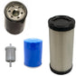 4-Piece Filter Set Fits Kubota Models - Oil Filter Fuel Filter Air Filte
