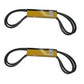 7M4710 Pack of 2 V Belts Fits Caterpillar Industrial Engine Models C11 C13 3306