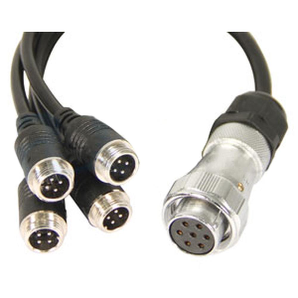 C4SPL Camera End Short 4-Way Splitter Fits CabCam