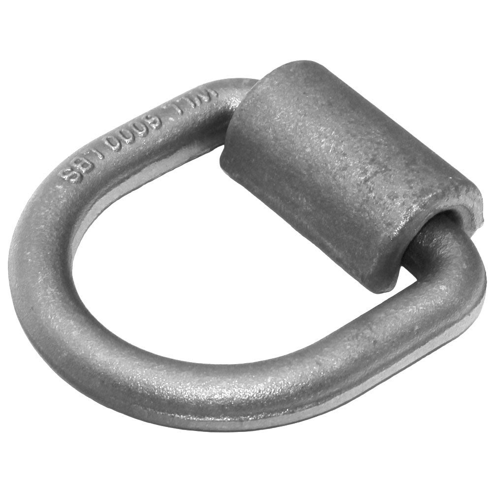 5/8" Weld On D-Ring Chain Tie Down 18K Rated Trailer Truck Rope Forged Loop