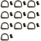 (10) 5/8" Weld On D-Rings Flatbed Truck Trailer Rope Straps Tie-Down Chain Ring