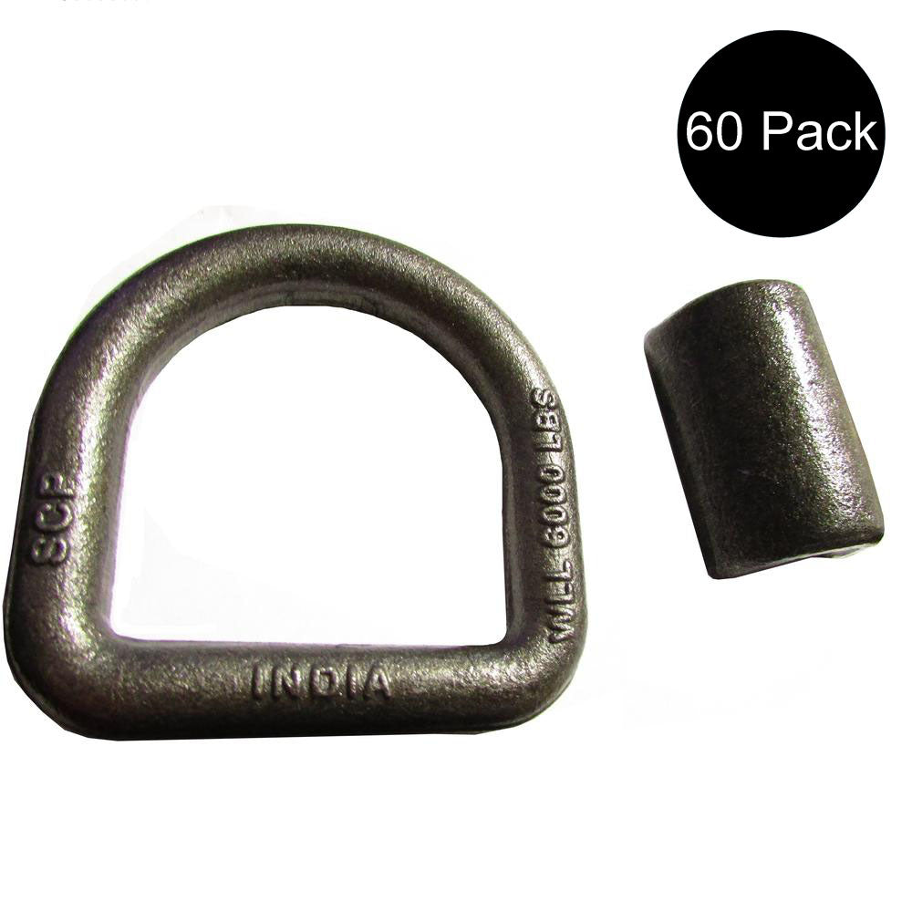 Qty 60: 5/8" Weld On D-Ring Fits Universal Products Replaces OTK20-0223_x60