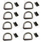 Set of 8 Weld-On 5/8" Forged D-Rings for Trailer/Truck Tie-Down