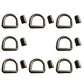 8 Pack 5/8" Heavy Duty Weld-On Forged D-Ring 18,000 Lbs