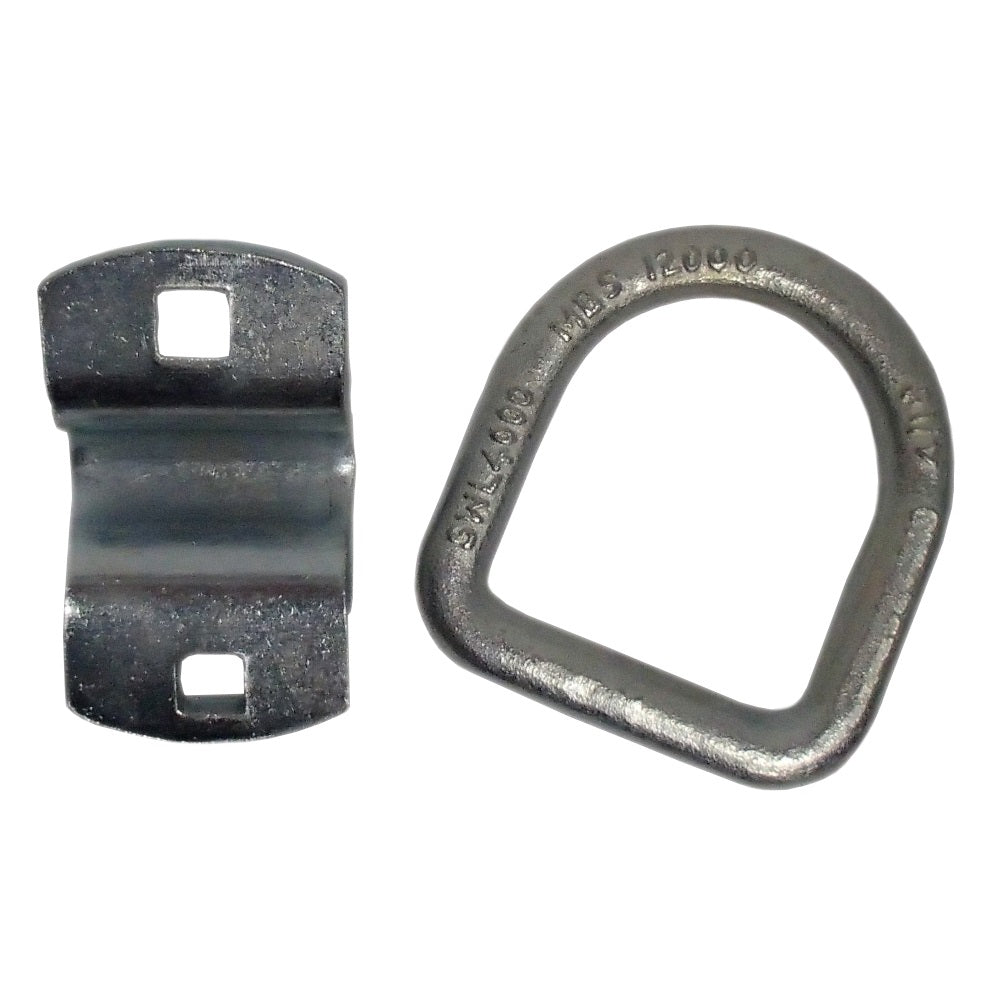 Replacement 1/2" Bolt-on D-Ring & Clip For Farm Equipment ATVs Utility Trailers