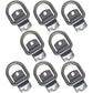 8 Bolt-on 1/2" D Rings Flatbed Truck Trailer Tie Down Rope Chain Strap D-Ring