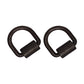 (2) 1/2" D Ring Weld-On Flatbed Truck Trailer Ratchet Strap Cargo Tie Down Ring