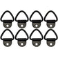 (8) 1/4" Steel D Ring Chain Rope Strap Tie Down 3,000# ATV Truck Trailer 1000116