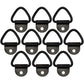10 D Ring 1/4" Steel Truck Trailer Motorcycle ATV Rope Chain Tie Down 2,400#