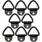 (8) 1/4" Steel D Ring Chain Rope Strap Tie Down 3,000# ATV Truck Trailer 1000116