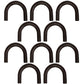 Set of Ten New Tie Loop D-Rings Conventional Weld-On Style Round TL20012
