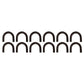 TL20012 12 Pack Heavy Duty D Ring Tie Loops Great for Farms Workshops & More