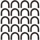 Twenty 1/2" Thick Weld on Steel D-Rings TL20012 Loop Rope Chain Boat ATV Carrier