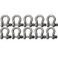 (10) 3/4" Shackle Screw Pin Clevis Anchor Bow Shackles Sling Cable Chain Rigging