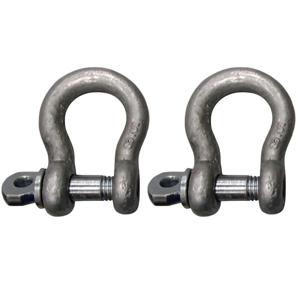 Two 3/4" Screw Pin Shackles Clevis D Ring Anchor 3.25 TON Lifting Ring Excavator