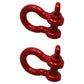 Two 3/4" Screw Pin Shackles Clevis D Ring Anchor 3.25 TON Lifting Ring Excavator