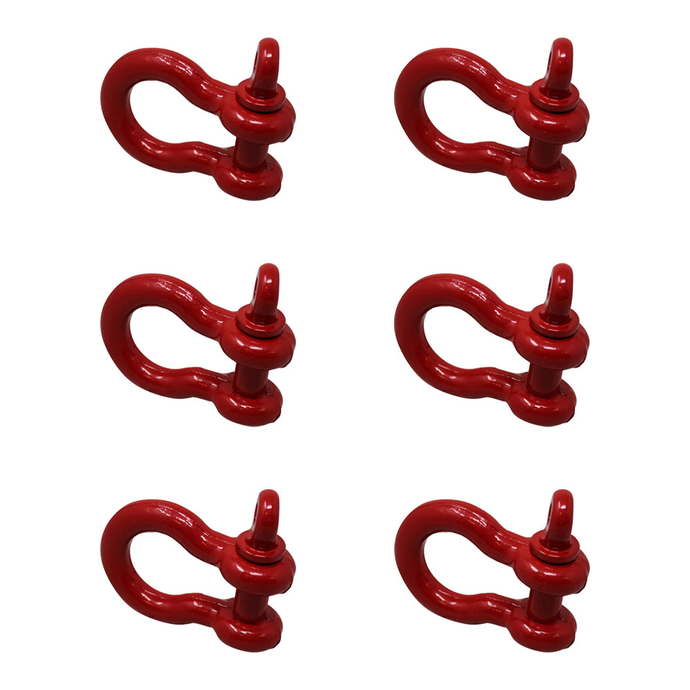 6x 3/4" Shackle Screw Pin Clevis Anchor Bow Shackles Sling Cable Chain Rigging